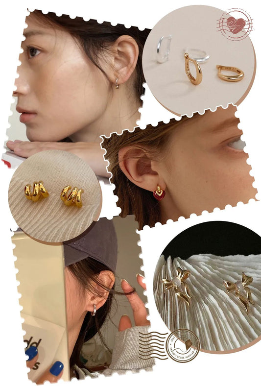 A collection of beautiful winter earrings! If you show off your face and don’t pick on others, it looks terrible!