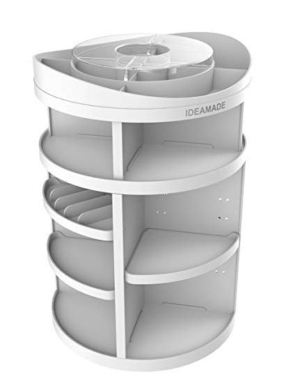 Plastic skin care round creative desktop storage rack