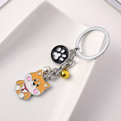 Fashion Pet Cartoon Shiba Inu Keychain Pendant