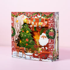 Holiday Greetings New Creative 3D Stereoscopic Greeting Cards