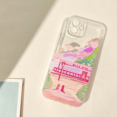 Soft Silicone Two Cat Mobile Phone Cases