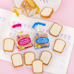 Creative Cute Toast Bread Eraser Creative Stationery