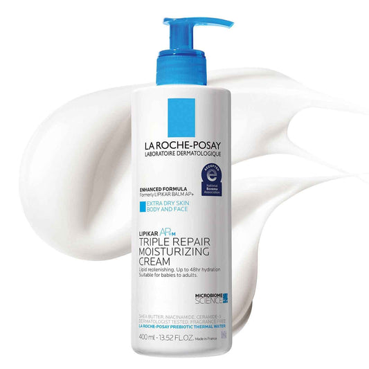 La Roche-Posay Lipikar Balm AP+ Loción corporal reparadora intensa para pieles secas, crema corporal con manteca de karité y niacinamida, humectante para pieles secas y ásperas, seguro para pieles sensibles 