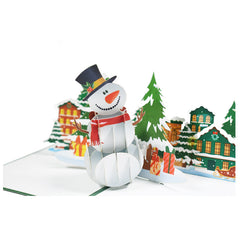 Holiday Greetings New Creative 3D Stereoscopic Greeting Cards