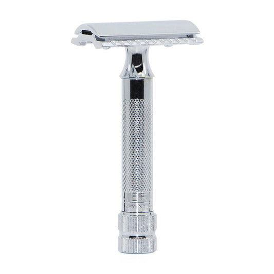 Merkur Mk34c Double Edge Razor with Heavy Duty Short Handle