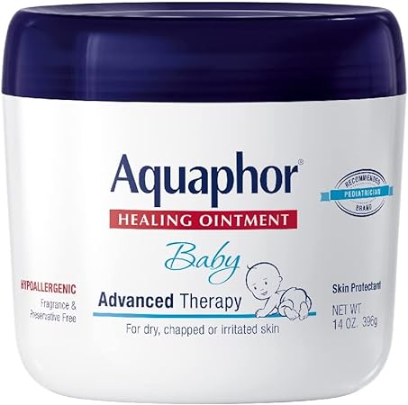 Aquaphor Baby Healing Ointment Advanced Therapy Skin Protectant, Dry Skin and Diaper Rash Ointment, 14 Oz Jar