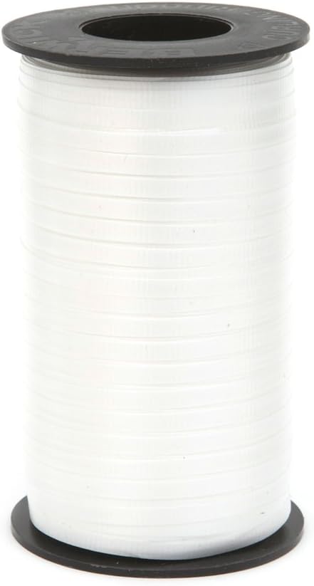 Berwick 1 01 Splendorette Crimped Curling Ribbon, 3/16-Inch Wide by 500-Yard Spool, White