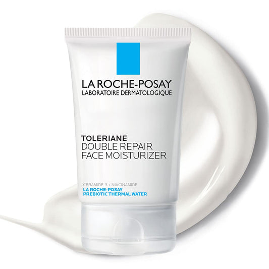 La Roche-Posay Toleriane Crema hidratante facial de doble reparación | Crema facial hidratante diaria con ceramida y niacinamida para todo tipo de piel | Sin aceite | Fragancia