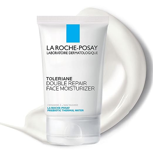 La Roche-Posay Toleriane Crema hidratante facial de doble reparación | Crema facial hidratante diaria con ceramida y niacinamida para todo tipo de piel | Sin aceite | Sin perfume 