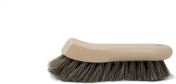 303 Upholstery Brush - Horse Hair Bristles - Tough On Stubborn Stains, Gentle On Delicate Fabrics - Contoured, Ergonomic Design - Leather Seats, Carpets, Fabric, Upholstery, and More - (39019)