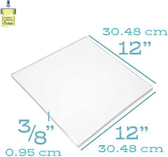 Gel Press Monoprinting Print Plate - 12” X 12” Gel Plate - Printmaking Supplies - Reusable Gel Printing Plate for Press Art for Card Making, Scrapbooking, Journaling, Arts and Crafts, Home Decor