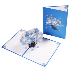 Holiday Greetings New Creative 3D Stereoscopic Greeting Cards