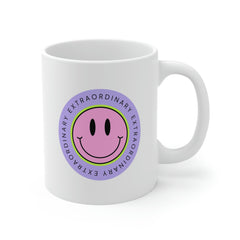 Taza de té de café con cara feliz extraordinaria