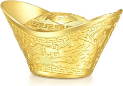 Chow Sang Sang 999,9 Oro macizo de 24 quilates Precio por peso Lingote de oro Yuanbao Adorno de oro para mujeres y hombres 93958O