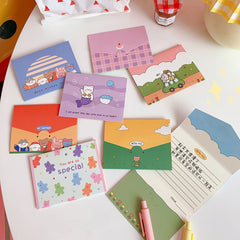 Mini Folding Birthday Holiday Greeting Cards