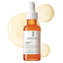 La Roche-Posay Pure Vitamin C Gesichtsserum mit Hyaluronsäure und Salicylsäure, Anti-Aging-Gesichtsserum gegen Falten und unebene Hautstruktur, um es sichtbar aufzuhellen und zu glätten. Geeignet für empfindliche Haut 