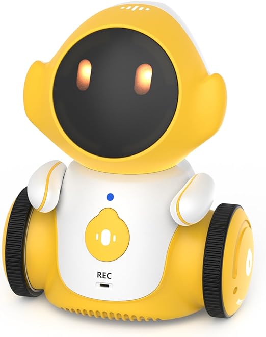 GILOBABY Robot Toys, Robots parlantes inteligentes recargables para niños, Robot inteligente con sensor táctil controlado por voz, cantar, bailar, grabar, repetir, regalos de cumpleaños para niños y niñas a partir de 6 años 