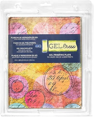 Gel Press Monoprinting Print Plate - 8” X 10” Gel Plate - Printmaking Supplies - Reusable Gel Printing Plate for Press Art for Card Making, Scrapbooking, Journaling, Arts and Crafts, Home Decor