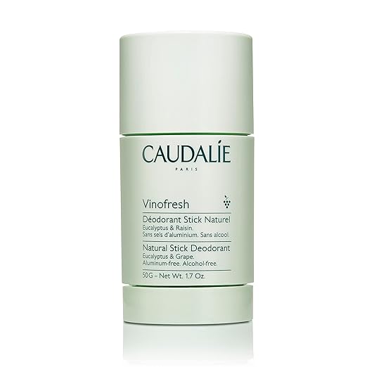 Caudalie Vinofresh natürlicher Deodorant-Stick, frei von Aluminium und Alkohol, mit Eukalyptus und Traube 