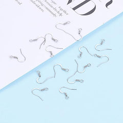 150pcs Stainless Steel Ear Wire Earring Hooks Findings for DIY Jewellery Making Findings …