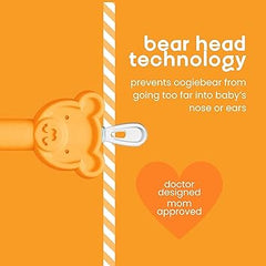 oogiebear - Nose and Ear Gadget. Safe, Easy Nasal Booger and Ear Wax Remover for Newborns, Infants and Toddlers. Dual Earwax and Snot Remover. Aspirator Alternative