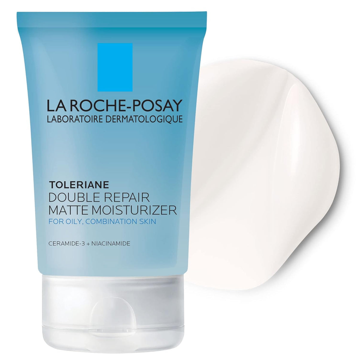 La Roche-Posay Matte Face Moisturizer, Gel hidratante diario y limpiador para el control de la piel grasa con niacinamida/no comedogénico 