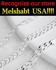 Melshabt Pulseras de tobillo de plata de ley para mujer con cierre de langosta fuerte – eslabón cubano, fígaro, cuerda, marinero plano, espiga de serpiente, satélite, clip – Tobillera de plata impermeable para playa de verano