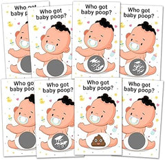 Zuoziosx Baby Shower Games 38 Raffle Cards, Decorations, Dirty Diaper Scratch Off Game, Baby Shower Activity and Idea, Fun and Easy to Play