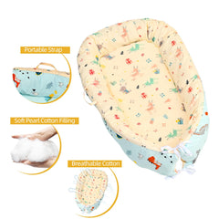 Tumbona para recién nacido, funda extraíble, nido infantil para bebés, niñas, niños, funda de cama suave y transpirable para dormir, para bebés recién nacidos de 0 a 36 meses 