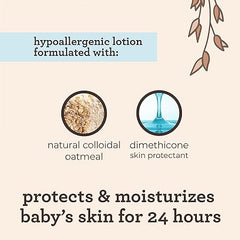 Aveeno Baby Daily Moisture Moisturizing Lotion for Delicate Skin with Natural Colloidal Oatmeal & Dimethicone, Hypoallergenic, Fragrance-, Phthalate- & Paraben-Free, 18 fl. oz (Package may vary)