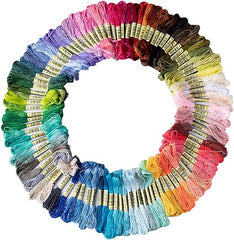 Friendship Bracelet String 50 Skeins Rainbow Color Embroidery Floss Cross Stitch Embroidery Thread Cotton Floss Bracelet Yarn, Craft Floss