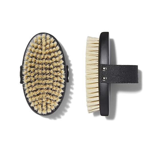 Keys Soulcare Energizing Dry Body Brush, peelt sanft und öffnet die Poren für weiche, glatte, strahlendere und strahlende Haut, vegan, frei von Tierversuchen 