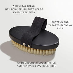 Keys Soulcare Energizing Dry Body Brush, Gently Exfoliates & Opens Pores for Soft, Smooth, Brighter & Glowing Skin, Vegan, Cruelty-Free