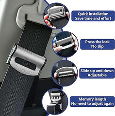 2 Pack Car Pregnancy Seatbelt Adjuster, Car Seat Belt Clip Strap Positioner, Prevent Compression on Belly Abdomen