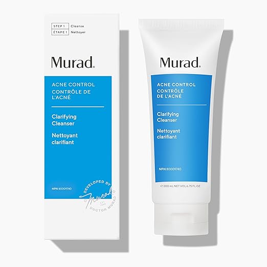 Murad Clarifying Cleanser – Salicylsäure- und Grüntee-Extrakt-Gesichtswaschmittel zur Aknebekämpfung – Peeling-Akne-Hautpflegebehandlung mit wissenschaftlicher Unterstützung 