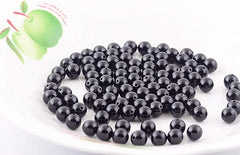 Natural Stone Beads 100pcs 8mm Black Obsidian Round Genuine Real Stone Beading Loose Gemstone Hole Size 1mm DIY Charm Smooth Beads for Bracelet Necklae Earrings Jewelry Making (Black Obsidian, 68mm)