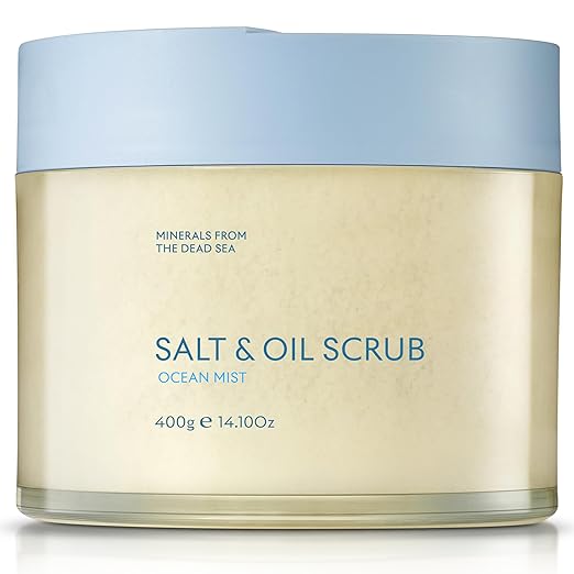 SEACRET Body Scrub - Salt & Oil Body Exfoliator with Dead Sea Minerals and Essential Oils, Scented 14.1 FL.OZ.