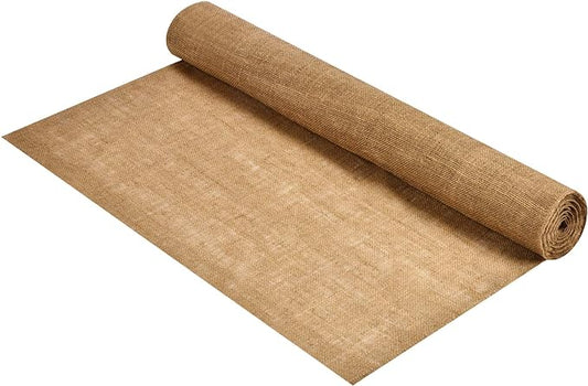 Natural Burlap Fabric BUR40-5YDS Burlap, Burlap Jute Fabric for Weddings Table Runner Arts & Crafts Tree Wraps for Winter Placemat (40” Wide x 5 Yards)