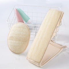 Natürliches Luffa-Peeling-Rückenschrubber-Set für die Dusche (groß), Luffa-Schwamm-Pads und Körperschwamm-Schrubber, reinigen und beleben Ihre Haut gründlich, für Männer und Frauen