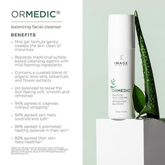 IMAGE Skincare, Ormedic pH-ausgleichender Gesichtsreiniger, mild schäumendes und feuchtigkeitsspendendes Gesichtswaschmittel mit Aloe Vera 