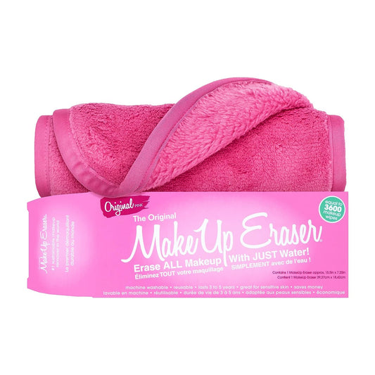 Makeup Eraser The Original – Löschen Sie sämtliches Make-up mit nur Wasser, einschließlich wasserfester Wimperntusche, Eyeliner, Foundation, Lippenstift und mehr, Original Pink 