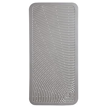 Cushioned Bath Mat for Kids, Grey