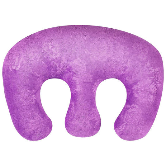 Breast Pillow Salon Feminine Bolster Breast Pillow for Massage Table Massage Rest Pillow for Spa Salon Soft Removable Cover 15.7 x 11 in (Purple)