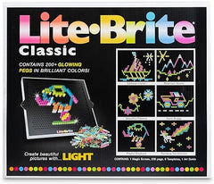 Lite-Brite Classic, juguete retro favorito: crea arte con luz, STEM, aprendizaje educativo, vacaciones, cumpleaños, regalo, niños, niños pequeños, niñas a partir de 4 años 