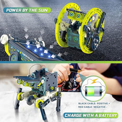 Hot Bee Kit de robot solar STEM 12 en 1 – Proyectos STEM para niños de 8 a 12 años, kits de ciencias educativas de aprendizaje, juguetes de construcción de bricolaje, cumpleaños para niños de 8 9 10 11 12 13 años 