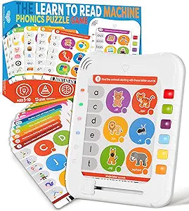 Phonics-Lernblock – Elektronisches Phonics-Lesespiel für Kinder im Alter von 5–11 Jahren – Lernen Sie das Lesen in 720 Fragen zu Phonics- und Buchstabentönen – Vokale, Konsonantenmischungen, Digraphen, Diphthonge und mehr 