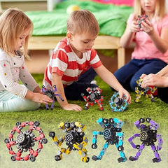 Fidget Spinners transformables, 4 piezas para niños y adultos, juguetes sensoriales para aliviar el estrés para niños y niñas, giroscopios con punta de dedo para TDAH, autismo para niños, regalos del día de San Valentín (Fidget Toys 4 piezas) 