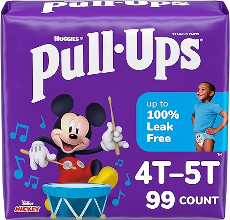 Pull-Ups Boys' Potty Training Pants, 4T-5T (38-50 lbs), 99 Count