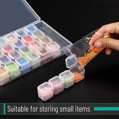 Mr. Pen- Diamond Painting Bead Storage Containers, 28 Grids, 2 Pack, Includes 160pcs Label Stickers, Diamond Art Bead BoxOrganizer