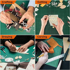 anezus Self Healing Sewing Mat, 12inch x 18inch Rotary Cutting Mat Double Sided 5-Ply Craft Cutting Board for Sewing Crafts Hobby Fabric Precision Scrapbooking Project